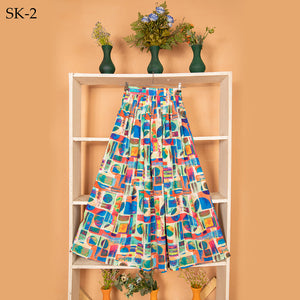 Qasim Yaqoob SK-2 Multi Print Skirt Pakistan