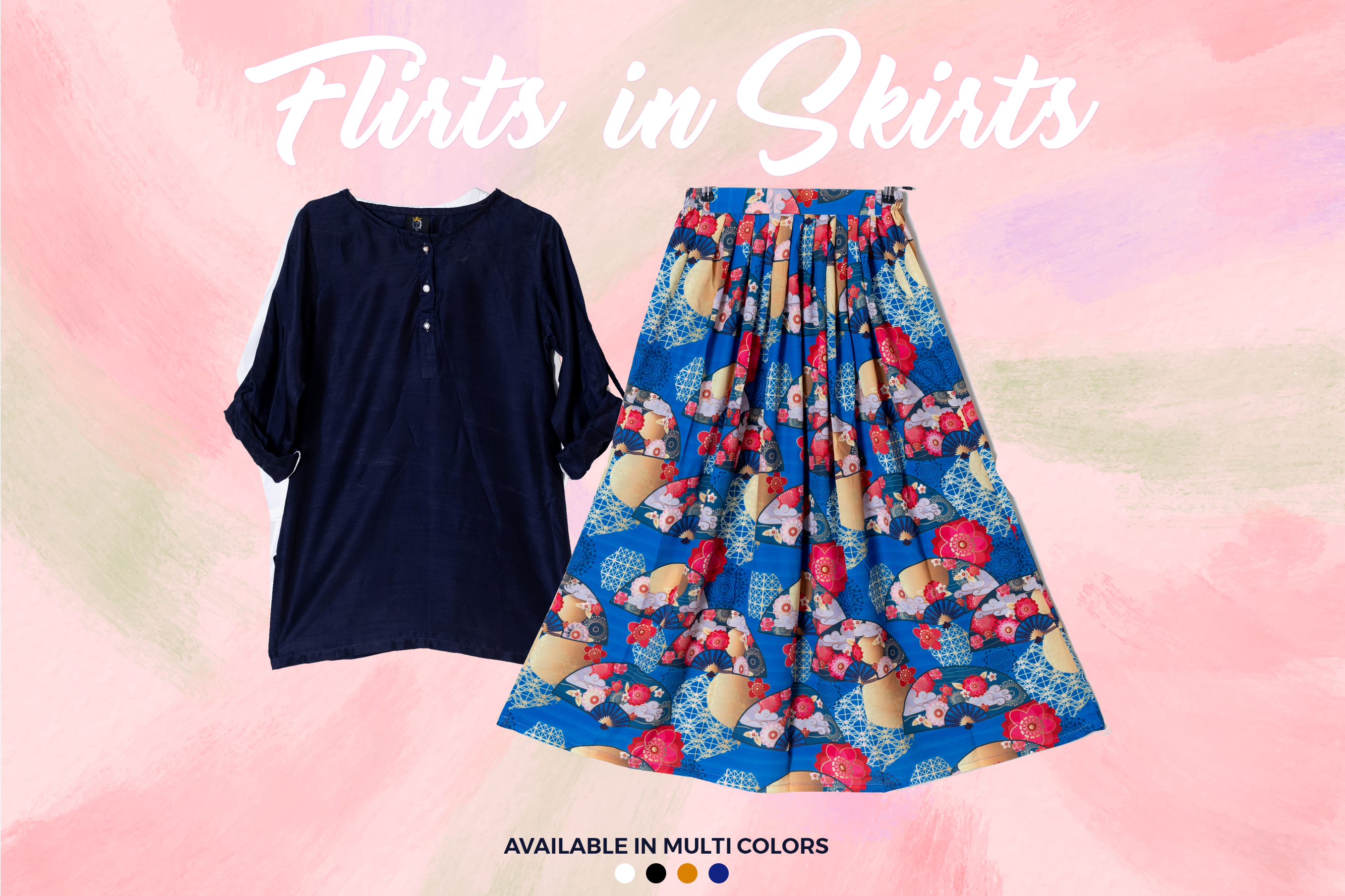 Qasim Yaqoob SK-45 Silk Skirt Pakistan