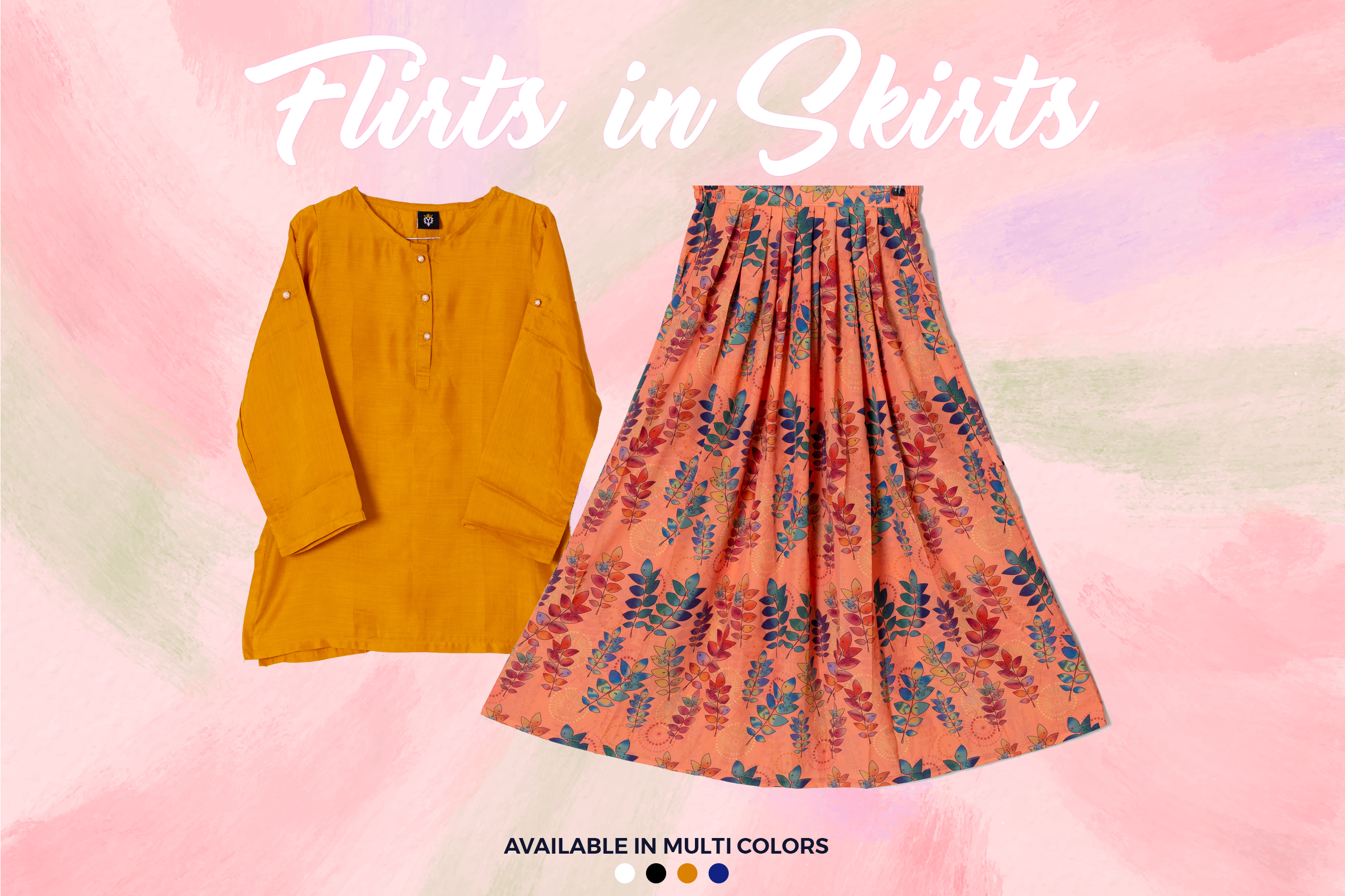 Qasim Yaqoob SK-49 Silk Skirt Pakistan