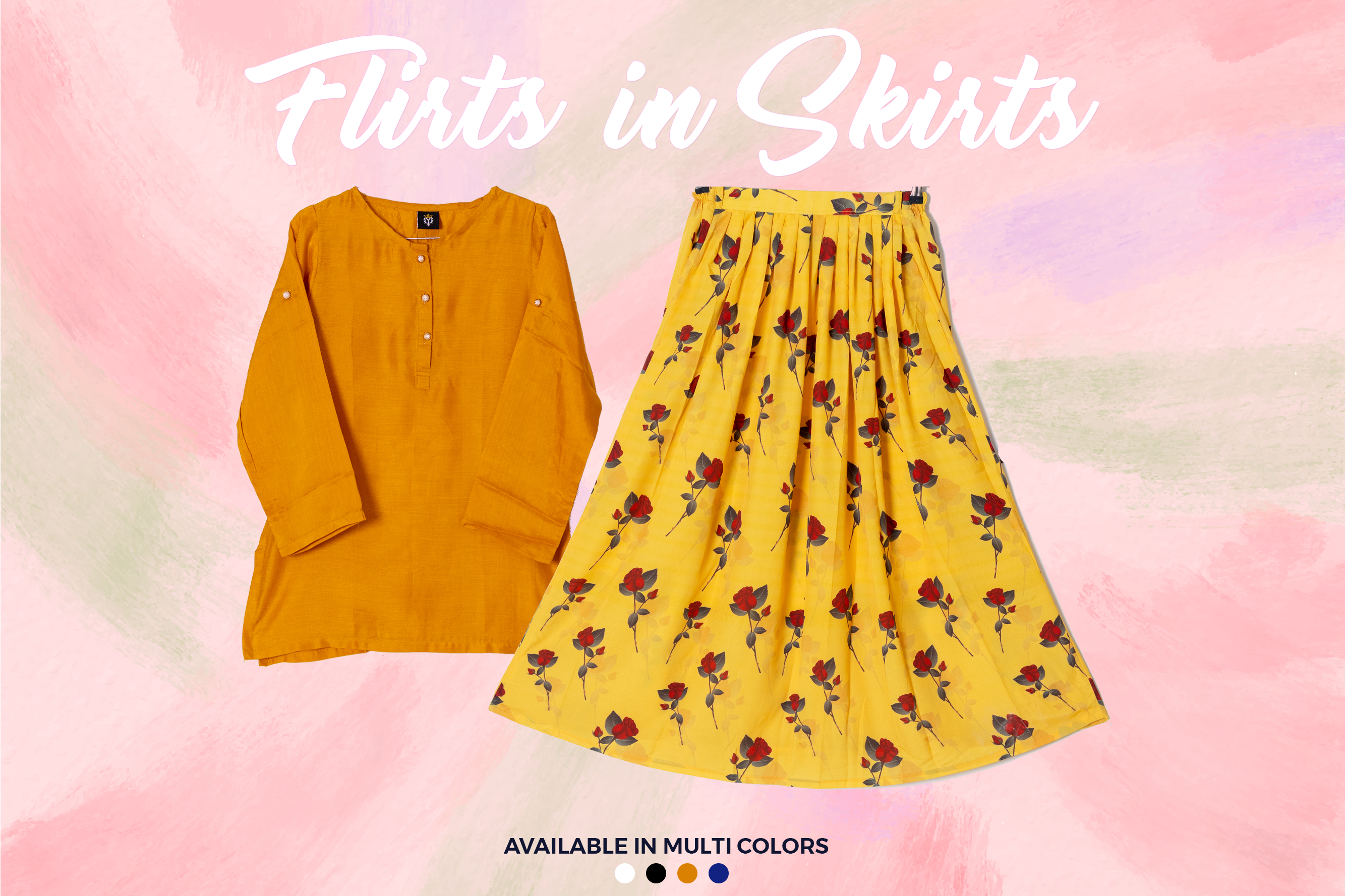 Qasim Yaqoob SK-31 Silk Skirt Pakistan