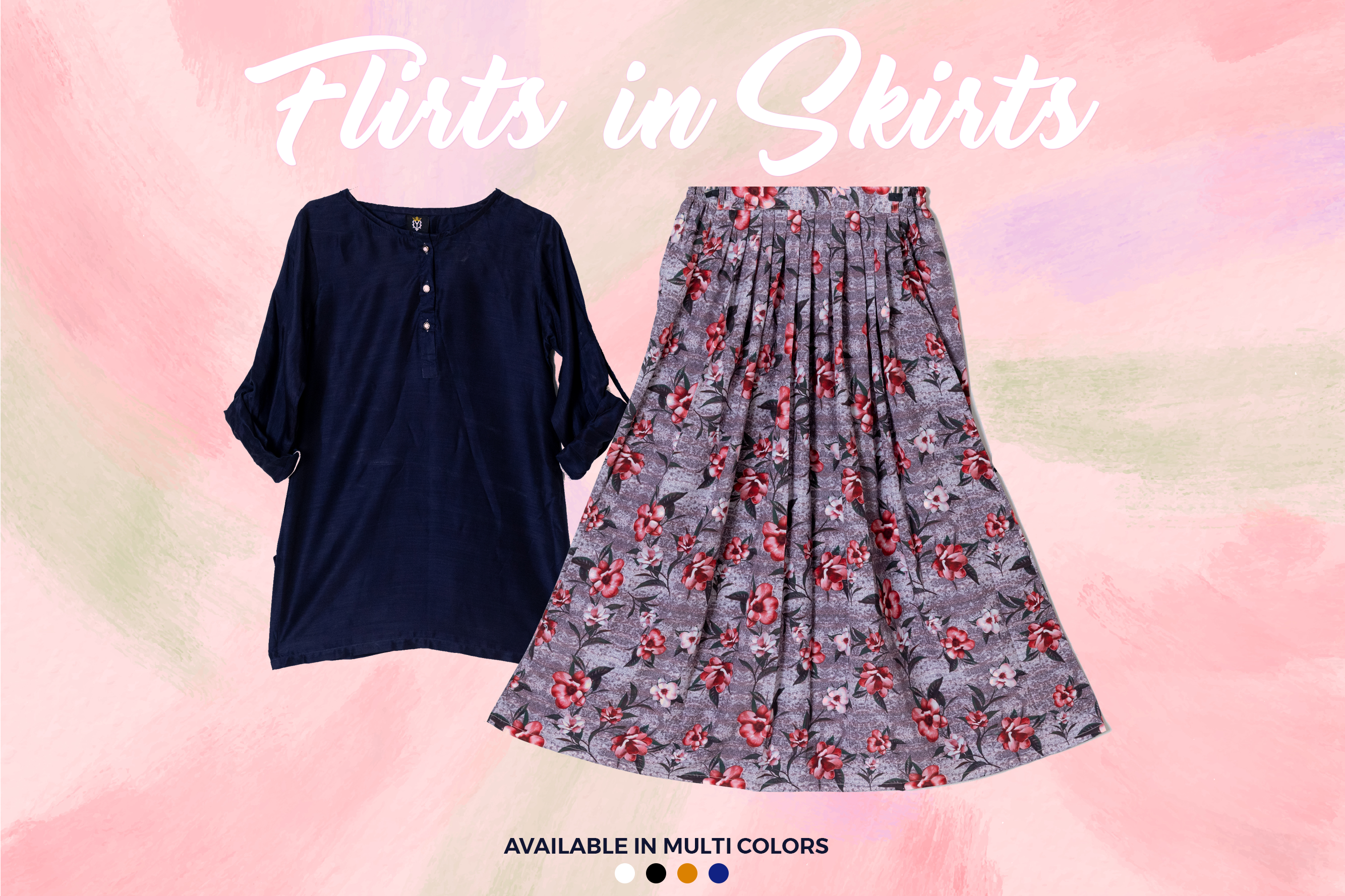 Qasim Yaqoob SK-50 Silk Skirt Pakistan