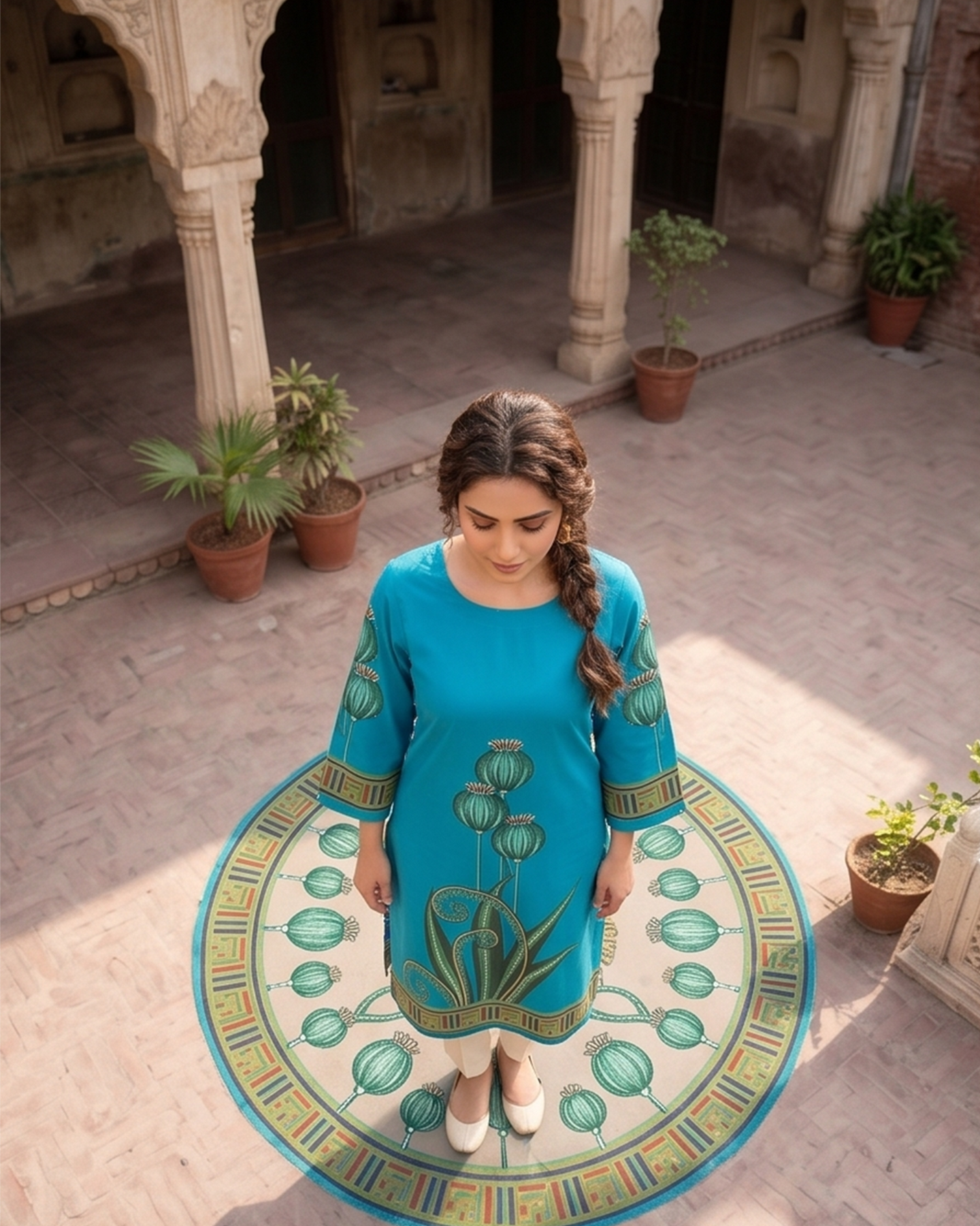 Poppy Bud Printed Kurta