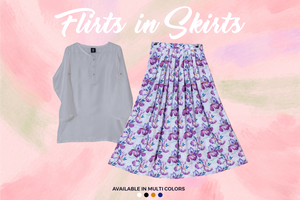 Qasim Yaqoob SK-54 Silk Skirt Pakistan