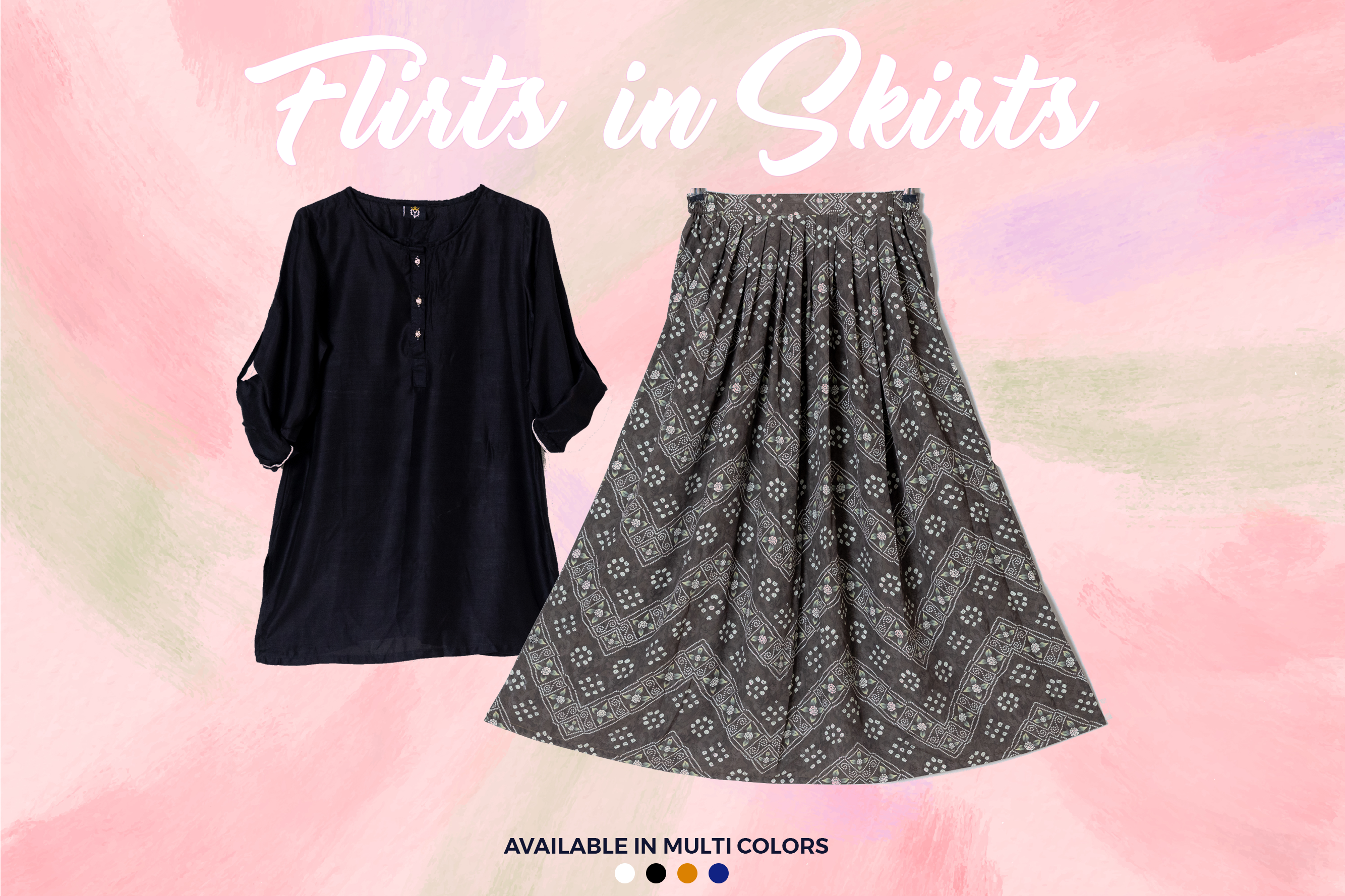 Qasim Yaqoob SK-32 Silk Skirt Pakistan