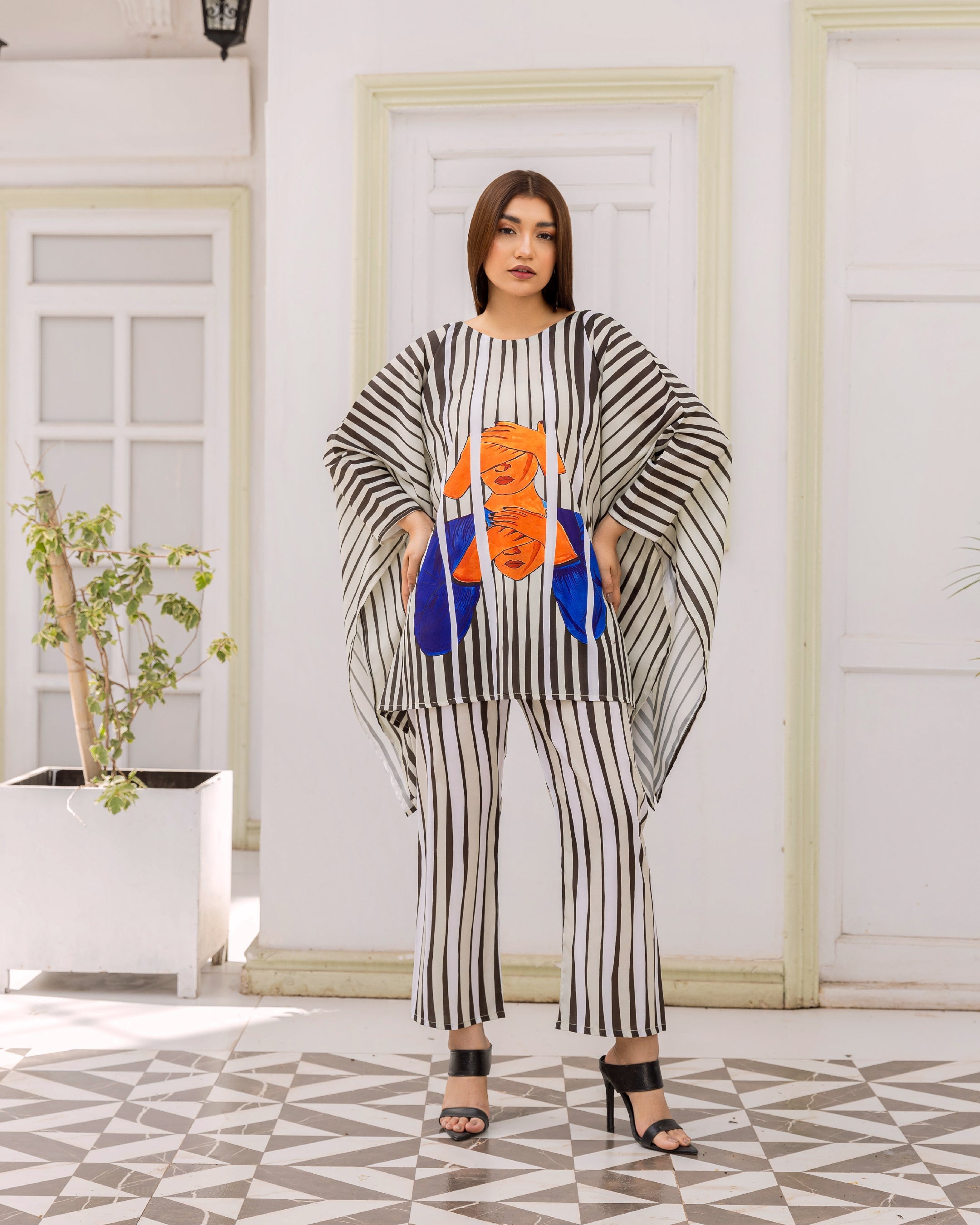 ILLUSION SHORT KAFTAN (HQY-417)