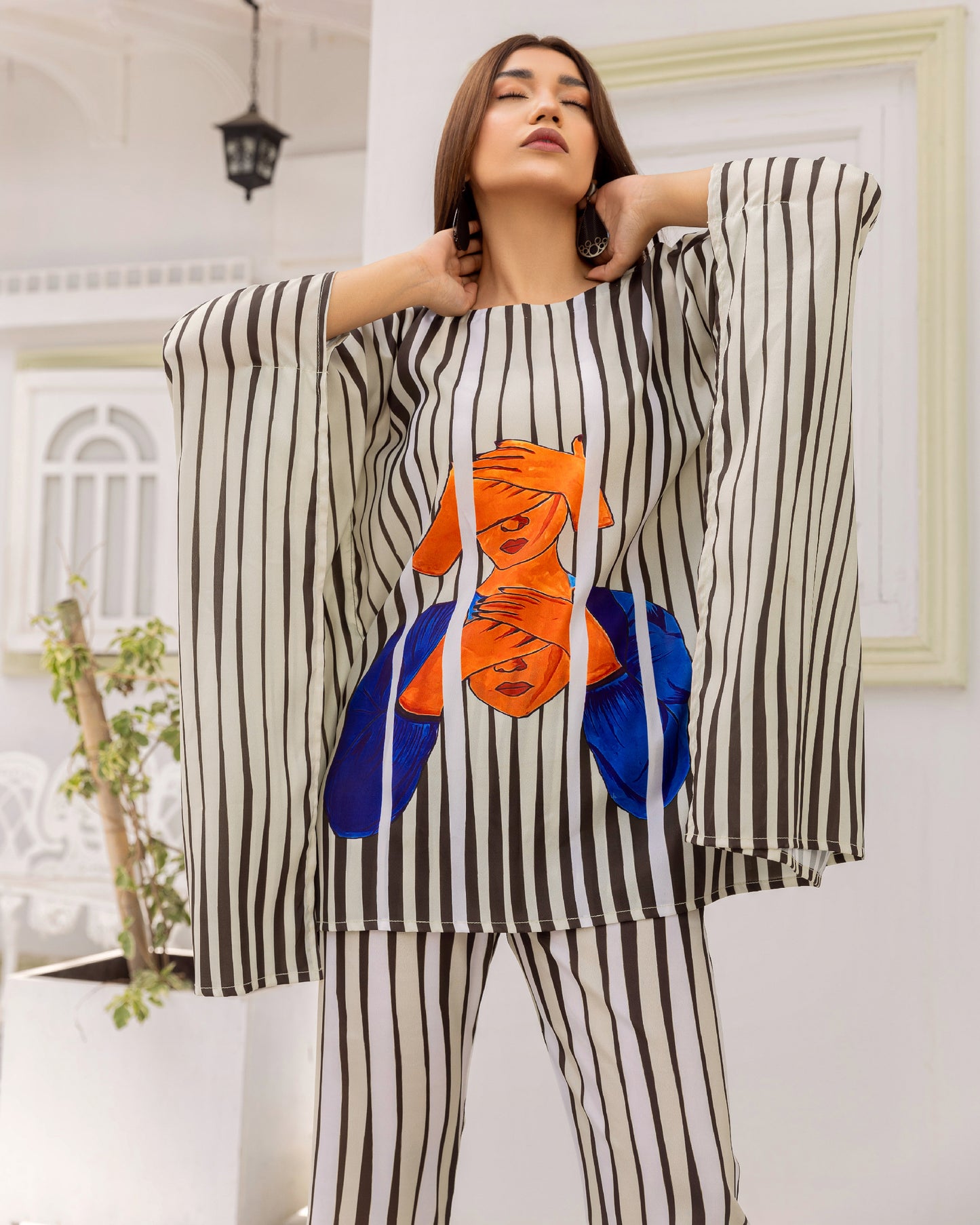ILLUSION SHORT KAFTAN (HQY-417)