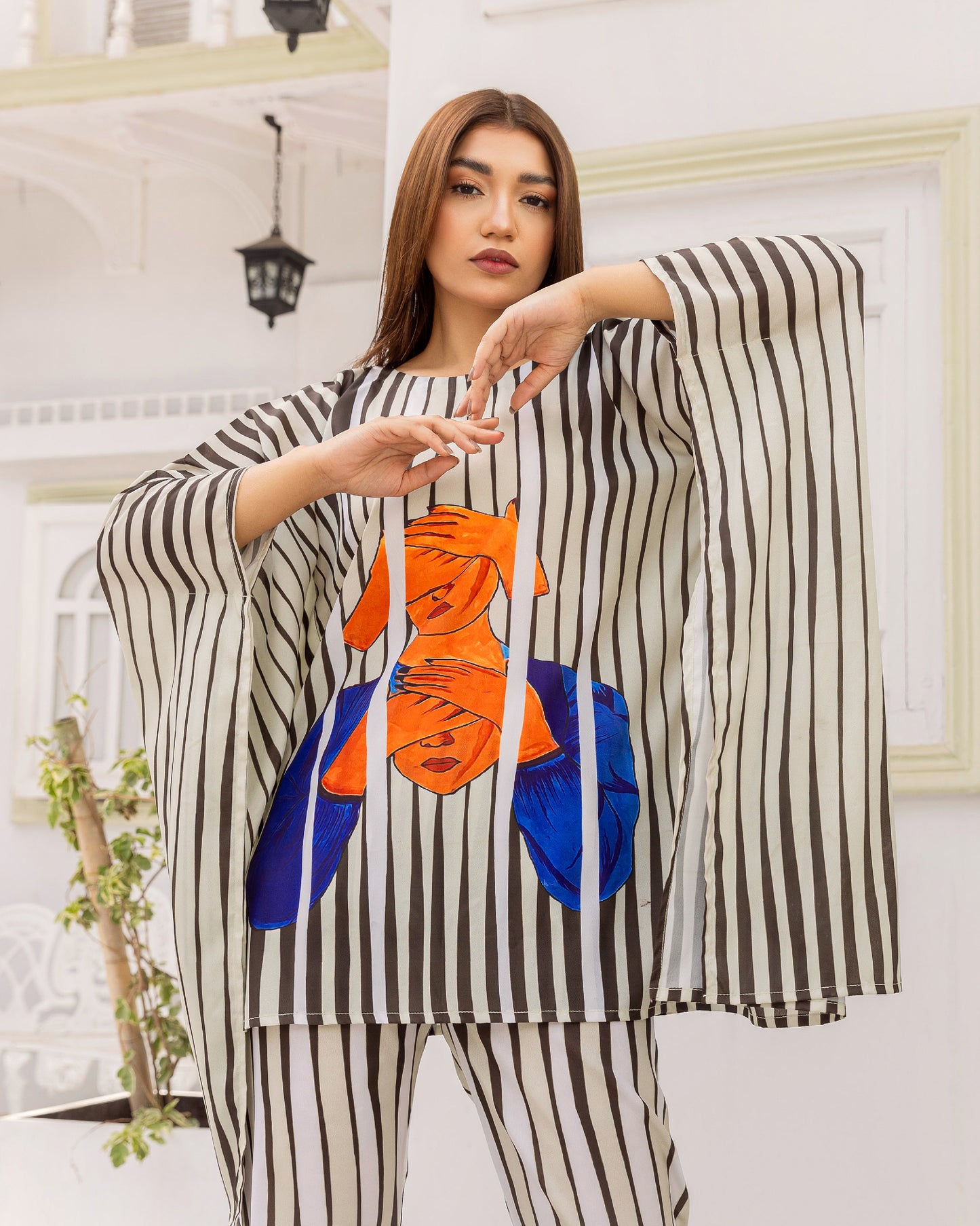 ILLUSION SHORT KAFTAN (HQY-417)
