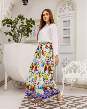Buy SAIGE HQY-410 Skirt Online Pakistan Qasim Yaqoob