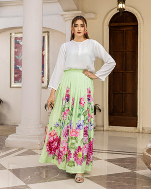 RAAQS HQY-420 Designer Skirt Set Qasim Yaqoob Pakistan