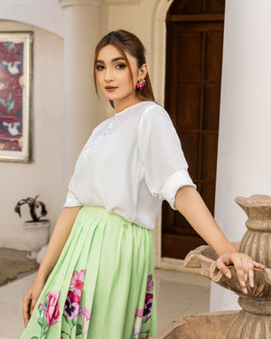 Buy RAAQS HQY-420 Skirt Online Pakistan Qasim Yaqoob