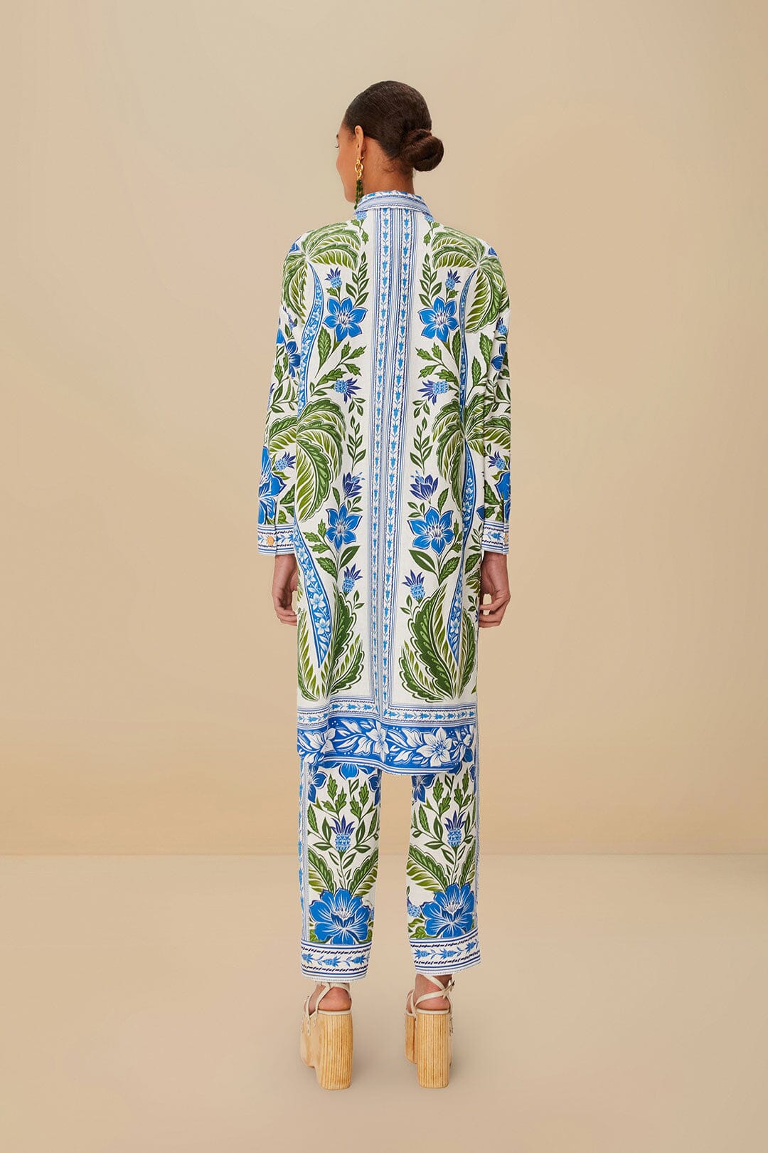 Blue Garden Luxe Co-Ord Set