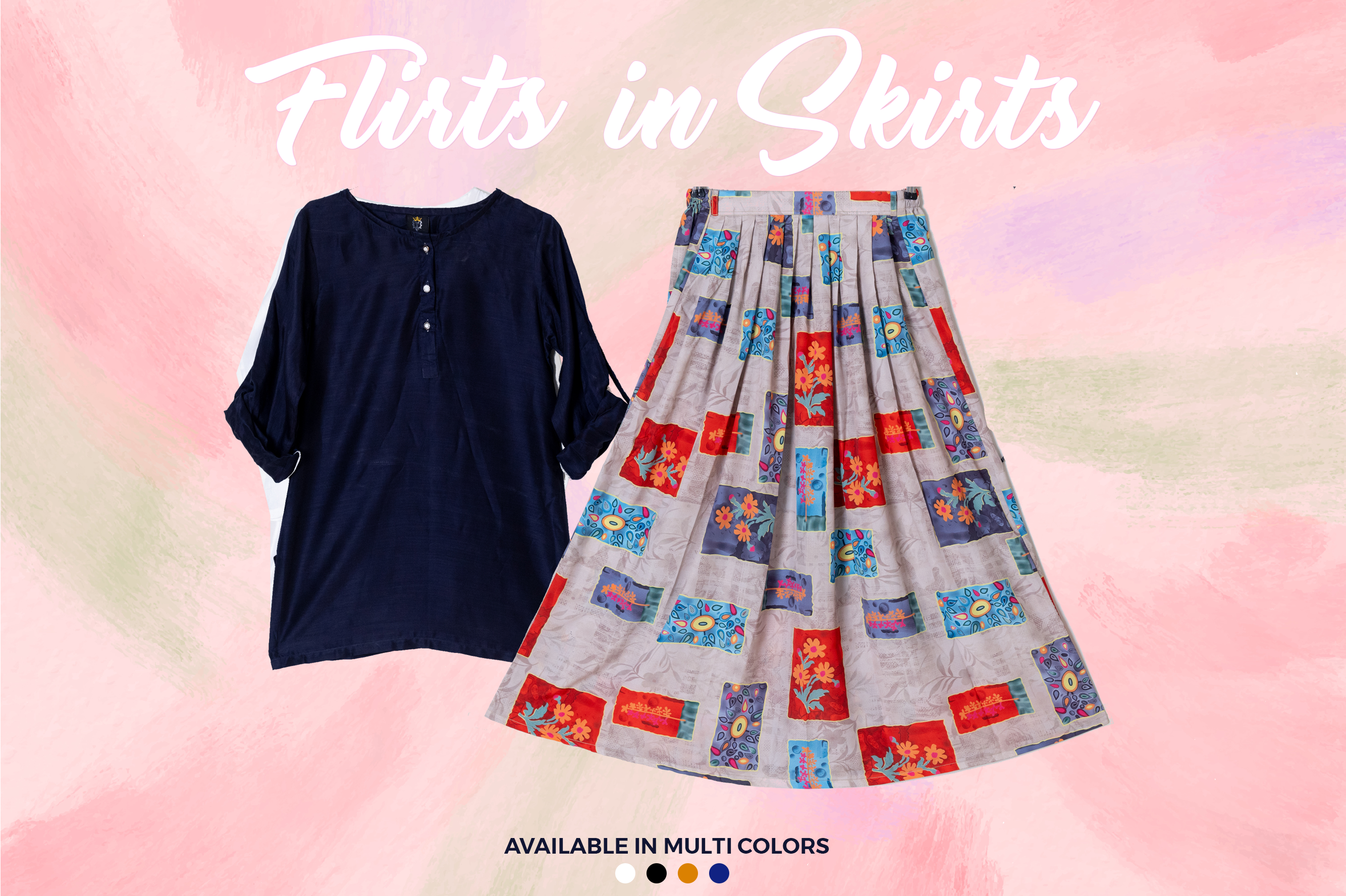 Qasim Yaqoob SK-33 Silk Skirt Pakistan