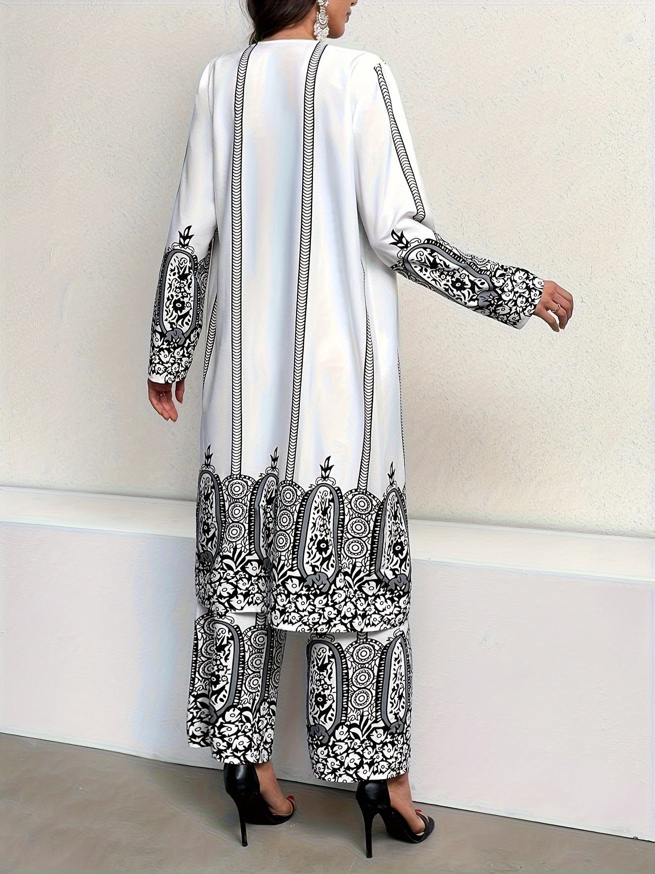 Tribal Print Matching Three-piece Set