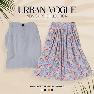 SK-75 Shirt and Skirt Set Qasim Yaqoob Pakistan