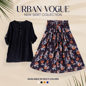 SK-76 Shirt and Skirt Set Qasim Yaqoob Pakistan