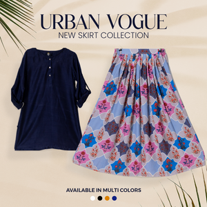 SK-78 Shirt and Skirt Set Qasim Yaqoob Pakistan