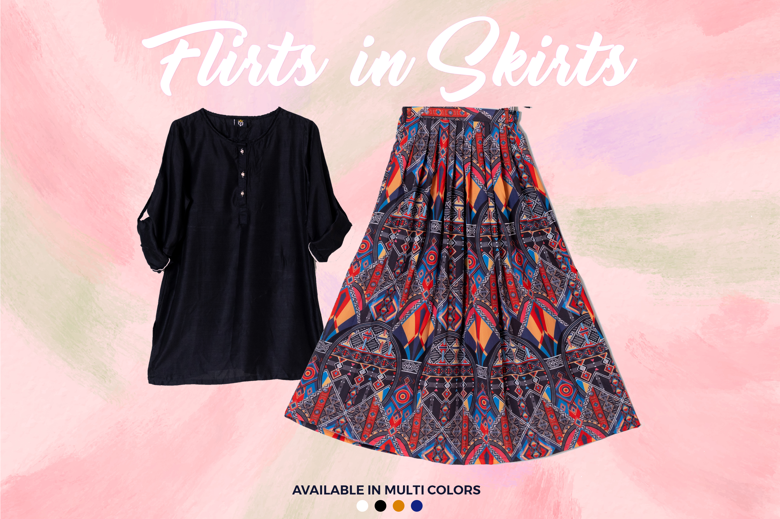 Qasim Yaqoob SK-37 Most Popular Silk Skirt Pakistan