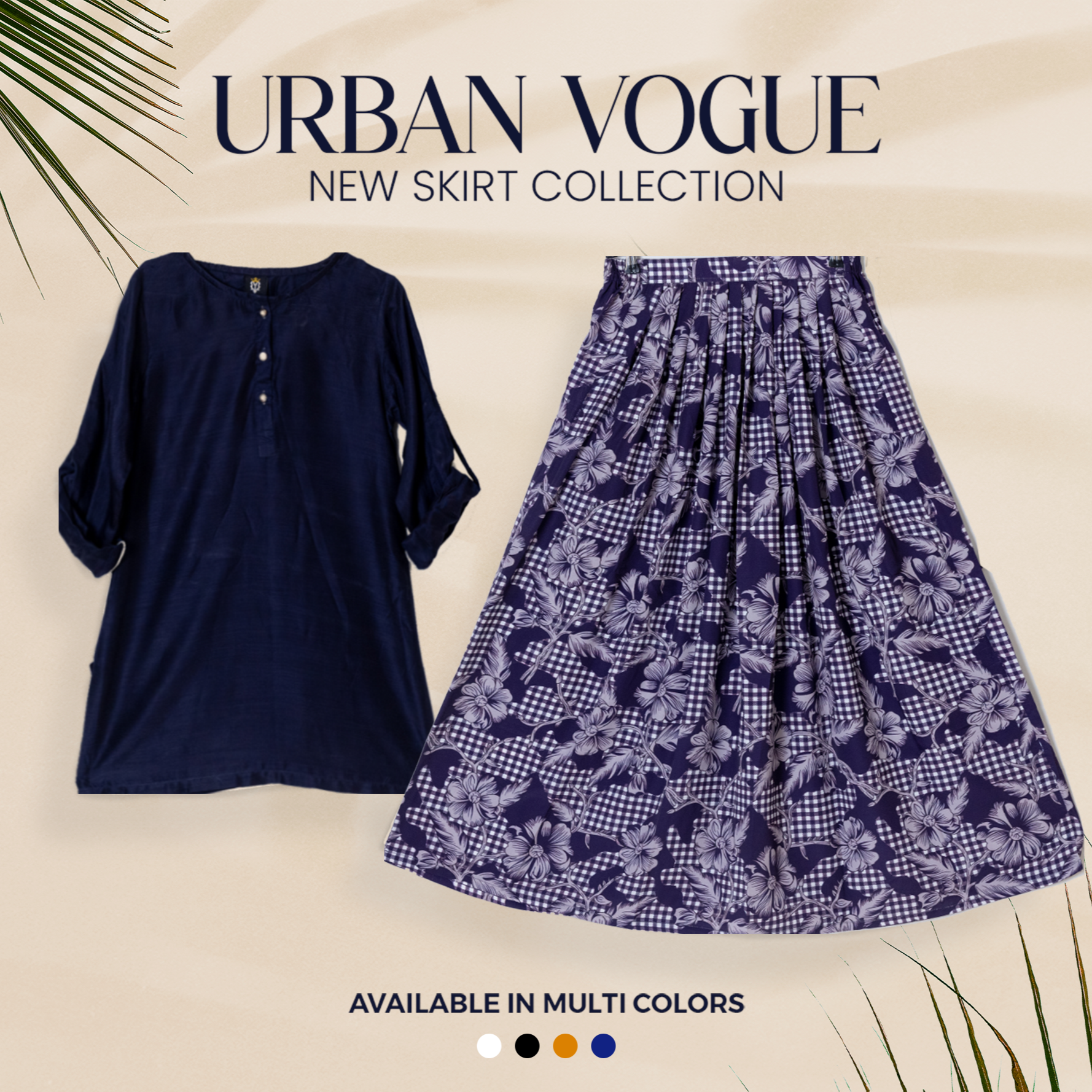 SK-81 Shirt and Skirt Set Qasim Yaqoob Pakistan