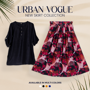 SK-82 Shirt and Skirt Set Qasim Yaqoob Pakistan