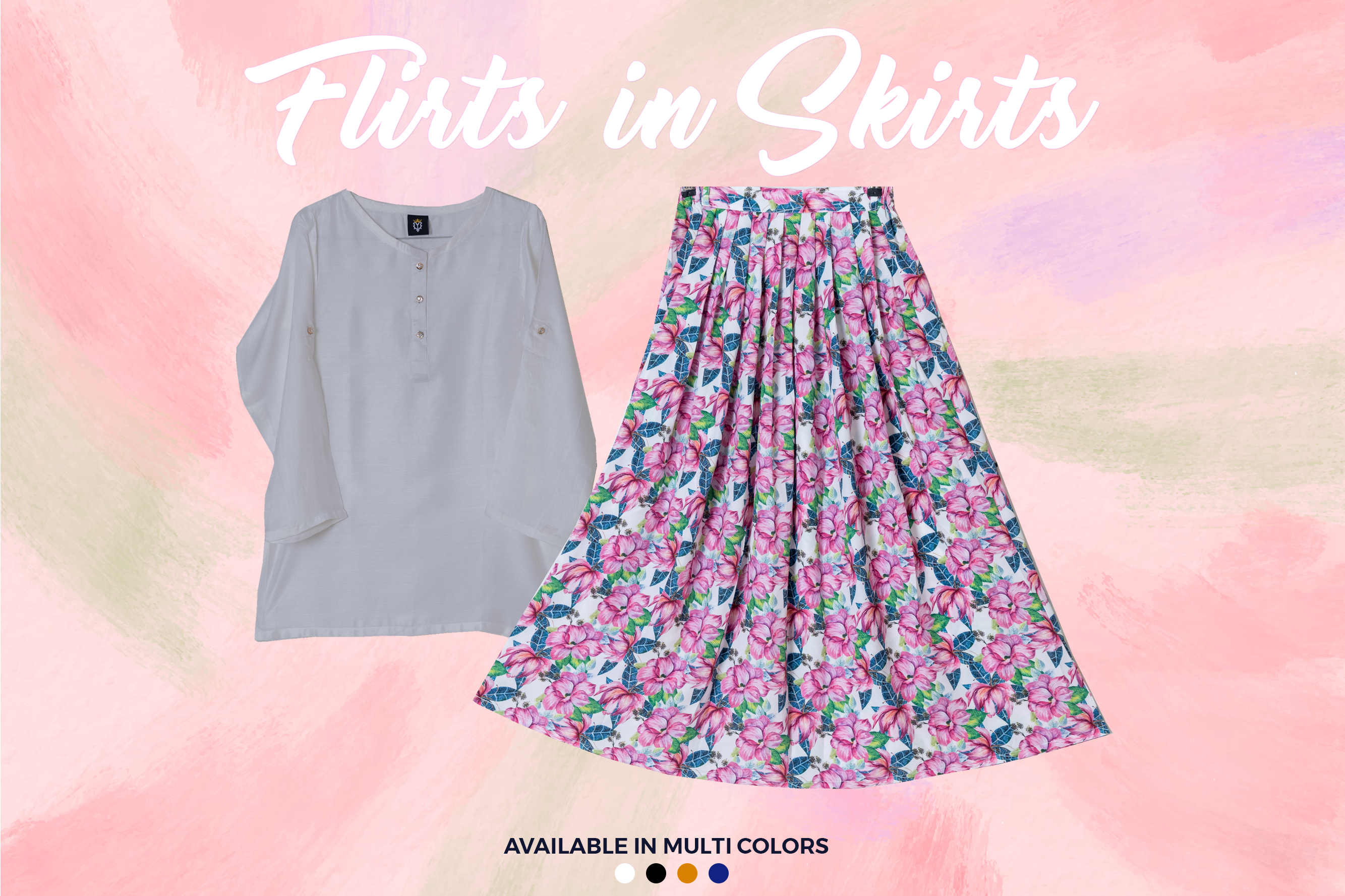 Qasim Yaqoob SK-38 Silk Skirt Pakistan
