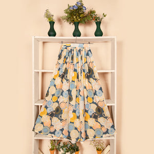 SK-16 Geometric Designer Skirt Qasim Yaqoob Pakistan