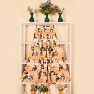 SK-19 Geometric Designer Skirt Qasim Yaqoob Pakistan