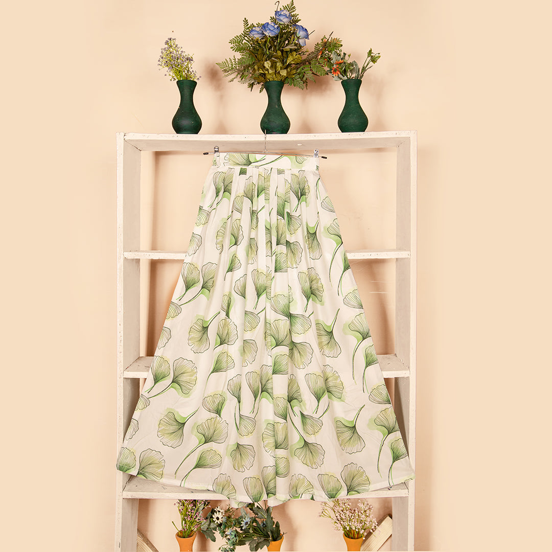 Qasim Yaqoob SK-21 Tulip Floral Print Skirt Pakistan
