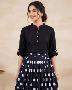 Qasim Yaqoob SK-77 Vogue Skirt with Cotton Shirt Pakistan
