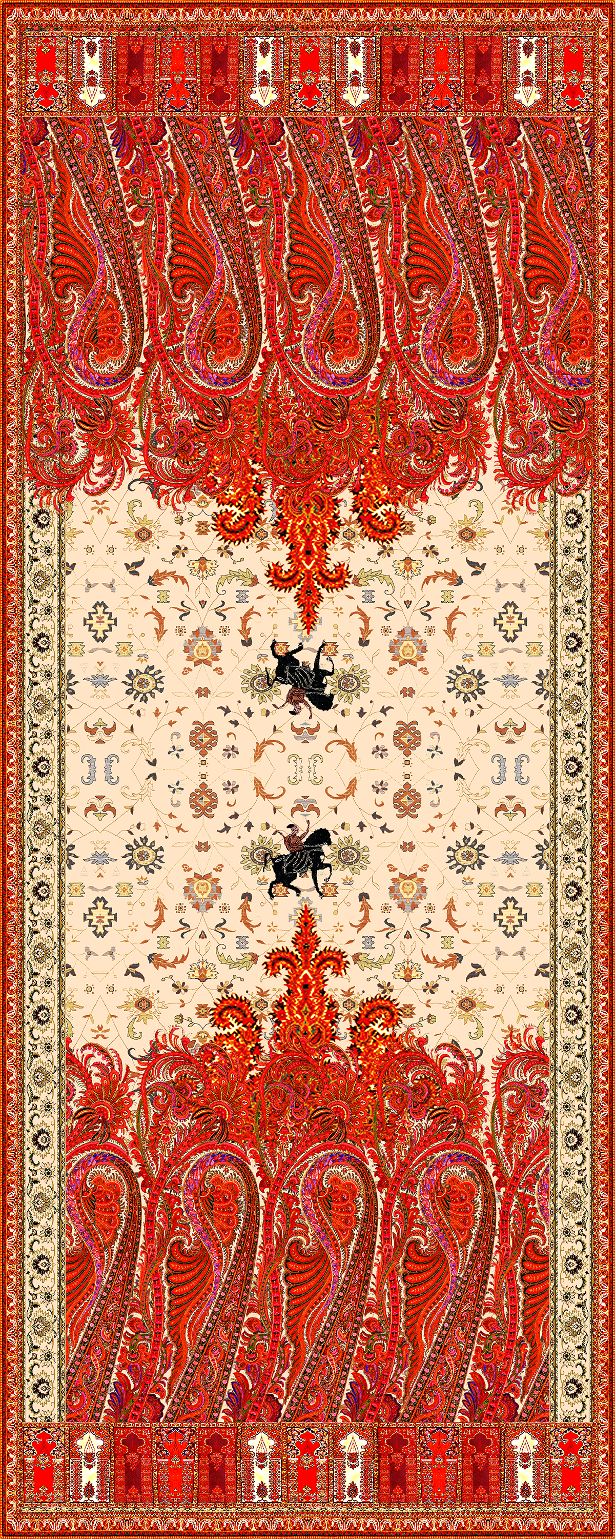 PAISLEY WITH MUGHAL ART THEAM