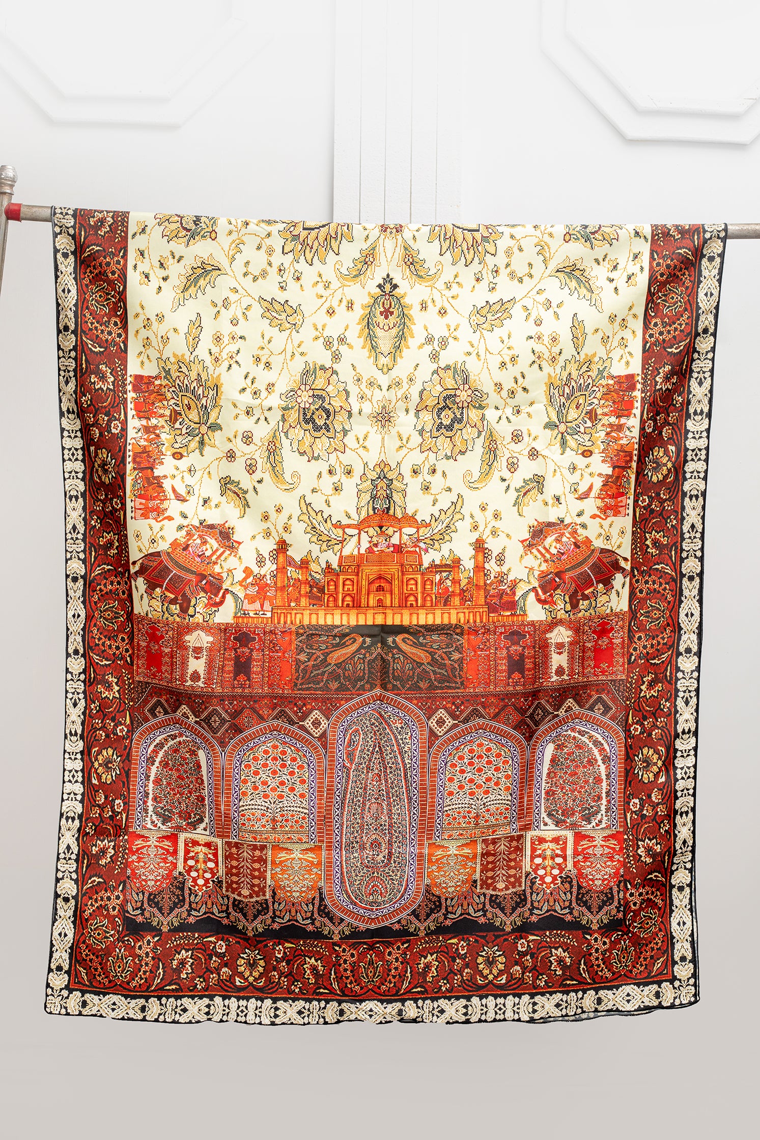 MUGHAL ART THEAM SHAWL