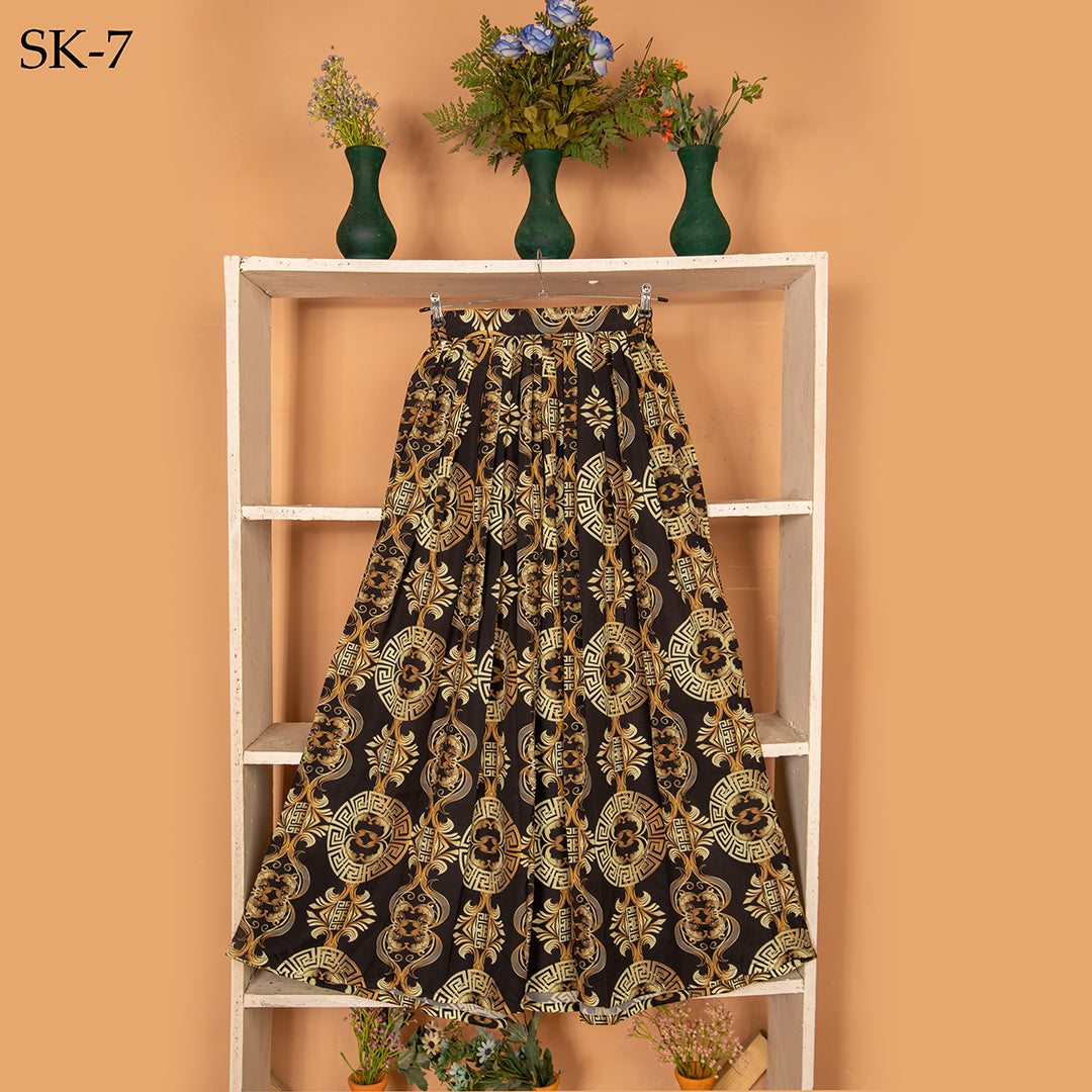 Qasim Yaqoob SK-7 Versace Luxury Print Skirt Pakistan