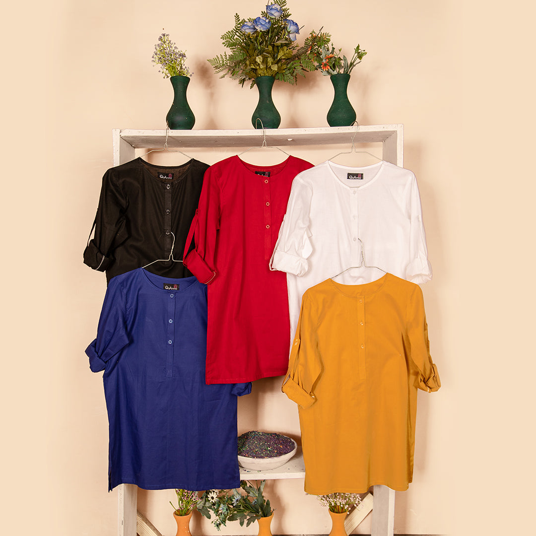 Skirt 5 Color Top Set Qasim Yaqoob Pakistan