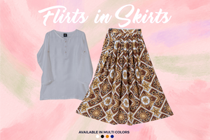 Qasim Yaqoob SK-40 Silk Skirt Pakistan