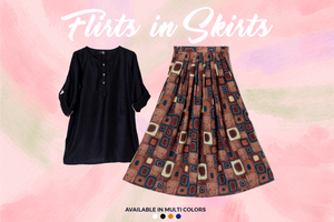 Qasim Yaqoob SK-53 Designer Silk Skirt Pakistan
